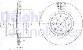 Delphi BG4002 - Тормозной диск avtokuzovplus.com.ua