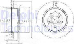 Delphi BG4024 - Гальмівний диск autocars.com.ua