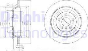 Delphi BG4031 - Гальмівний диск autocars.com.ua