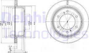 Delphi BG4042 - Тормозной диск avtokuzovplus.com.ua