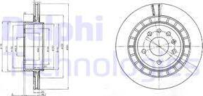 Delphi BG4046 - Гальмівний диск autocars.com.ua