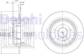 Delphi BG4063 - Тормозной диск avtokuzovplus.com.ua