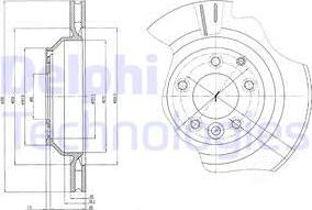 Delphi BG4070 - Гальмівний диск autocars.com.ua