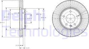 Delphi BG4092C - Гальмівний диск autocars.com.ua