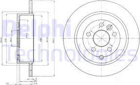 Delphi BG4124 - Тормозной диск avtokuzovplus.com.ua