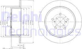 Delphi BG4129 - Гальмівний диск autocars.com.ua