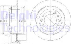 Delphi BG4138 - Гальмівний диск autocars.com.ua