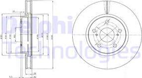 Delphi BG4139 - Тормозной диск avtokuzovplus.com.ua