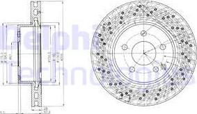 Delphi BG4142C-18B1 - Тормозной диск avtokuzovplus.com.ua