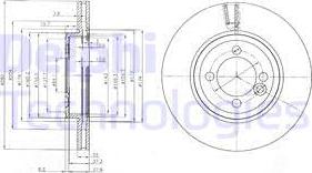 Delphi BG4146C - Гальмівний диск autocars.com.ua