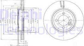 Delphi BG4146 - Гальмівний диск autocars.com.ua