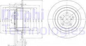 Delphi BG4154 - Гальмівний диск autocars.com.ua