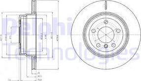 Delphi BG4168 - Тормозной диск avtokuzovplus.com.ua