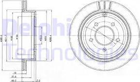 Delphi BG4177 - Гальмівний диск autocars.com.ua