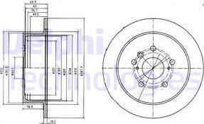 Delphi BG4180 - Тормозной диск autodnr.net