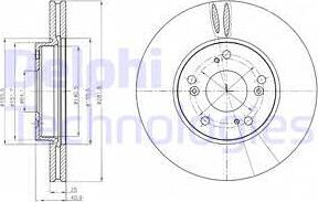 Delphi BG4186C - Гальмівний диск autocars.com.ua