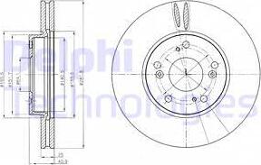 Delphi BG4186 - Тормозной диск avtokuzovplus.com.ua