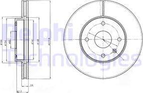 Delphi BG4193 - Тормозной диск avtokuzovplus.com.ua