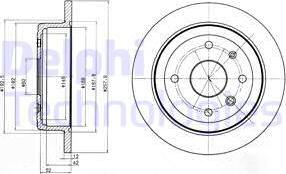 Delphi BG4194-C - Тормозной диск avtokuzovplus.com.ua