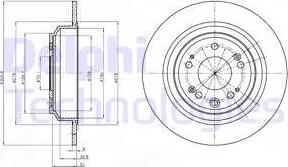 Delphi BG4196 - Тормозной диск avtokuzovplus.com.ua