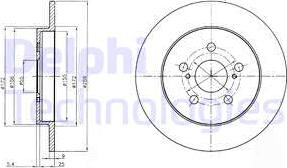 Delphi BG4201 - Тормозной диск avtokuzovplus.com.ua