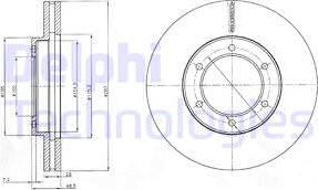 Delphi BG4209 - Гальмівний диск autocars.com.ua