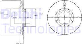 Delphi BG4217 - Тормозной диск avtokuzovplus.com.ua