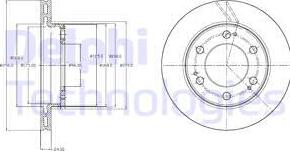 Delphi BG4221 - Тормозной диск avtokuzovplus.com.ua