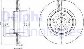 Delphi BG4224 - Тормозной диск avtokuzovplus.com.ua