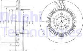 Delphi BG4226 - Тормозной диск avtokuzovplus.com.ua