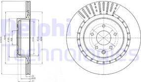 Delphi BG4230C - Гальмівний диск autocars.com.ua