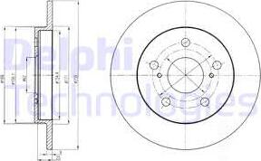 Delphi BG4233 - Тормозной диск avtokuzovplus.com.ua