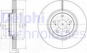 Delphi BG4235 - Тормозной диск avtokuzovplus.com.ua