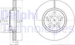 Delphi BG4236C - Тормозной диск avtokuzovplus.com.ua