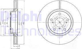 Delphi BG4236 - Тормозной диск avtokuzovplus.com.ua