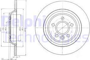 Delphi BG4239 - Тормозной диск avtokuzovplus.com.ua