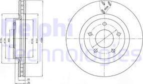 Delphi BG4246 - Гальмівний диск autocars.com.ua