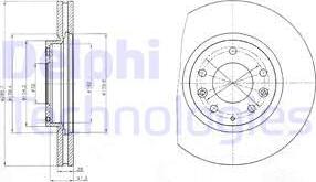 Delphi BG4256 - Гальмівний диск autocars.com.ua