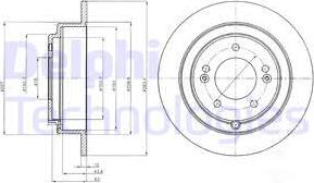 Delphi BG4262 - Гальмівний диск autocars.com.ua