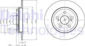 Delphi BG4272 - Гальмівний диск autocars.com.ua