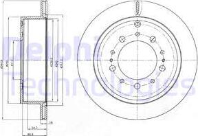 Delphi BG4275 - Тормозной диск autodnr.net