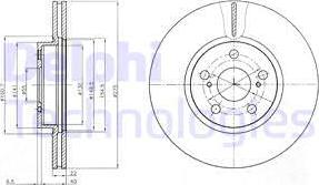 Delphi BG4277 - Тормозной диск avtokuzovplus.com.ua