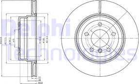 Delphi BG4284 - Тормозной диск avtokuzovplus.com.ua