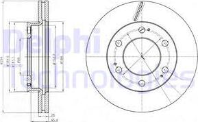 Delphi BG4286 - Тормозной диск avtokuzovplus.com.ua