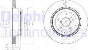 Delphi BG4287 - Тормозной диск avtokuzovplus.com.ua