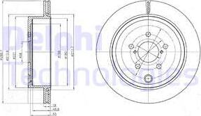 Delphi BG4288 - Гальмівний диск autocars.com.ua