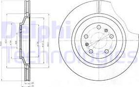 Delphi BG4292 - Гальмівний диск autocars.com.ua