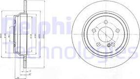 Delphi BG4298C-18B1 - Тормозной диск avtokuzovplus.com.ua