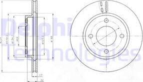 Delphi BG4299 - Гальмівний диск autocars.com.ua