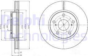 Delphi BG4304 - Тормозной диск autodnr.net